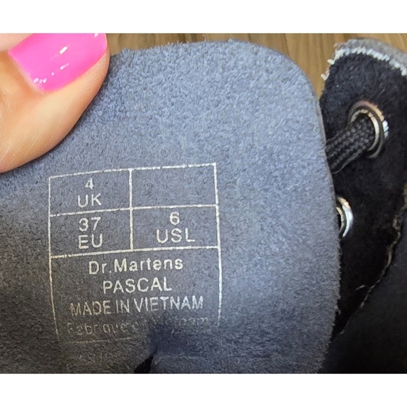 Doc Martens Pascal Pewter Spectra Metallic Leather Boots, Size 6 US - Picture 11 of 13